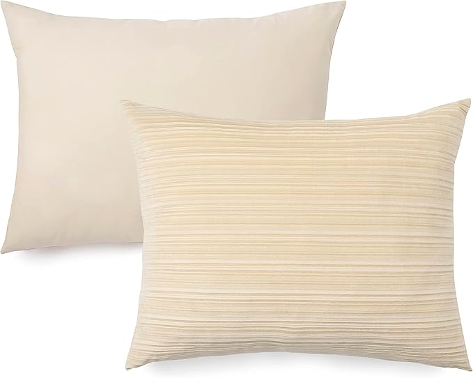 Martha Stewart Natalie 100% Cotton/Polyester Reversible 3pc Set-1 Duvet, 2 Pillow Shams