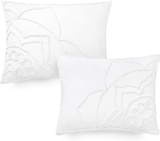 Martha Stewart Sophia Medallion 100% Cotton 3pc Set-1 Duvet, 2 Pillow Shams