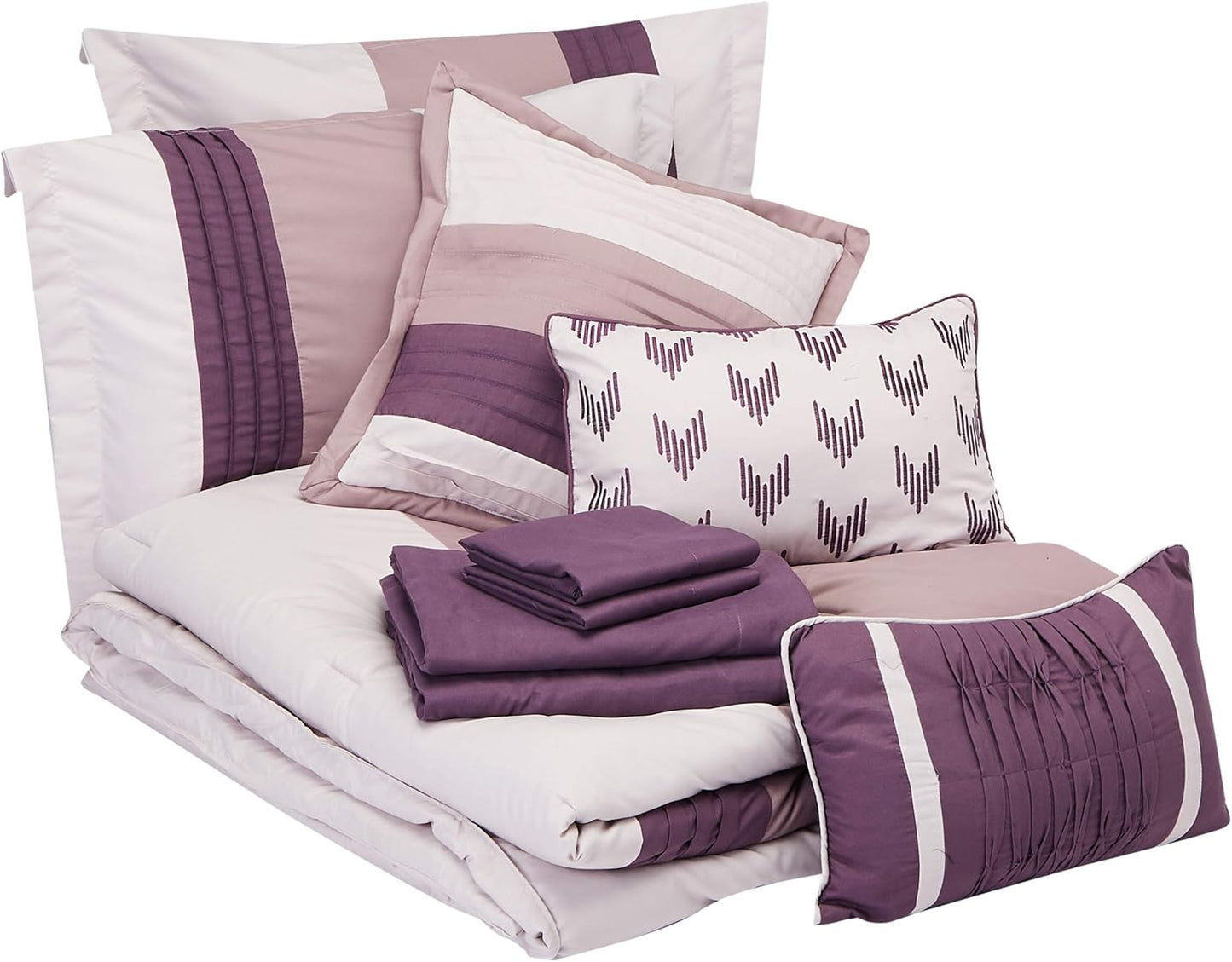 BED IN BAG Chic Home Ayelet 10 PC Comforter, Shams, Decorative Pillows, Sheets