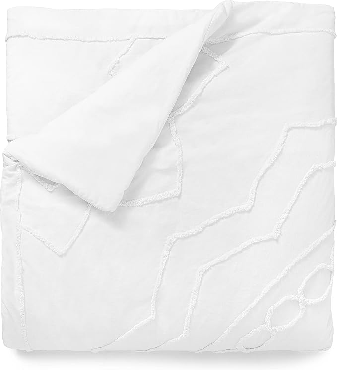 Martha Stewart Sophia Medallion 100% Cotton 3pc Set-1 Duvet, 2 Pillow Shams