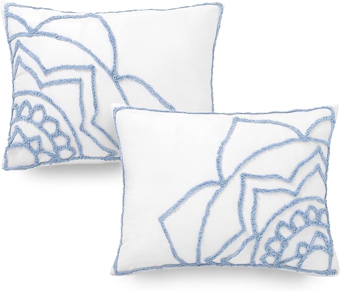 Martha Stewart Sophia Medallion 100% Cotton 3pc Set-1 Duvet, 2 Pillow Shams