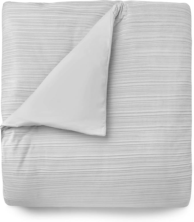 Martha Stewart Natalie 100% Cotton/Polyester Reversible 3pc Set-1 Duvet, 2 Pillow Shams