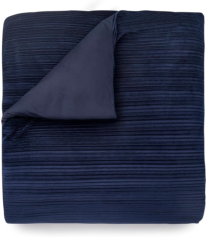 Martha Stewart Natalie 100% Cotton/Polyester Reversible 3pc Set-1 Duvet, 2 Pillow Shams