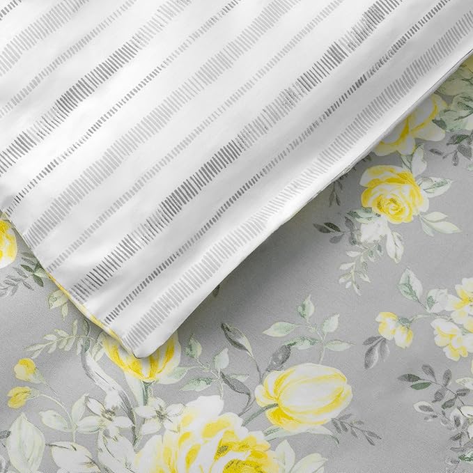 Martha Stewart Mariel 100% Cotton 3pc Set-1 Duvet, 2 Pillow Shams