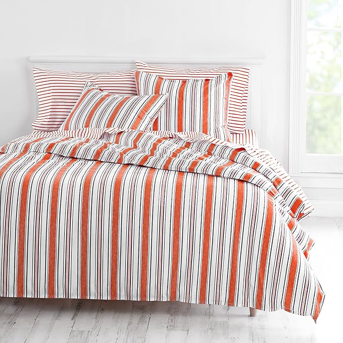 Martha Stewart Carden 100% Cotton 3pc Set-1 Duvet, 2 Pillow Shams