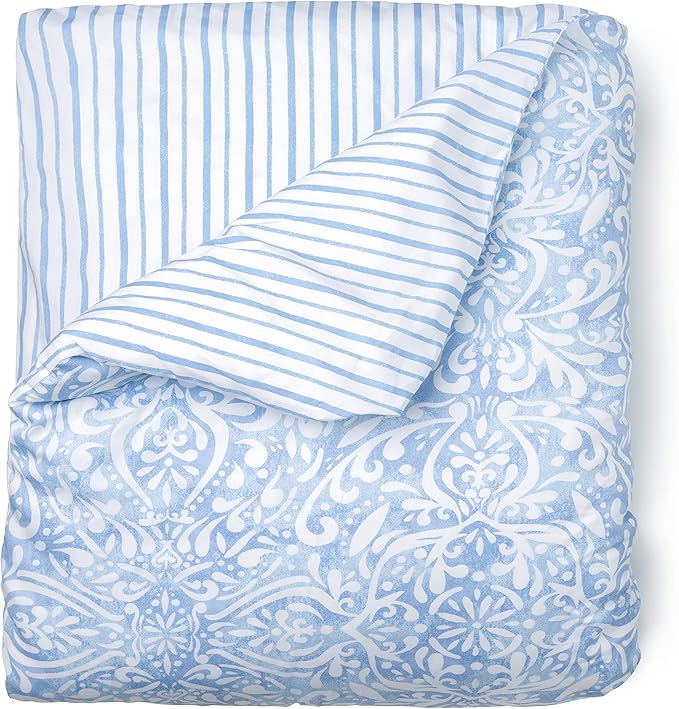 Martha Stewart Avery Medallion 100% Cotton 3pc Set-1 Duvet, 2 Pillow Shams