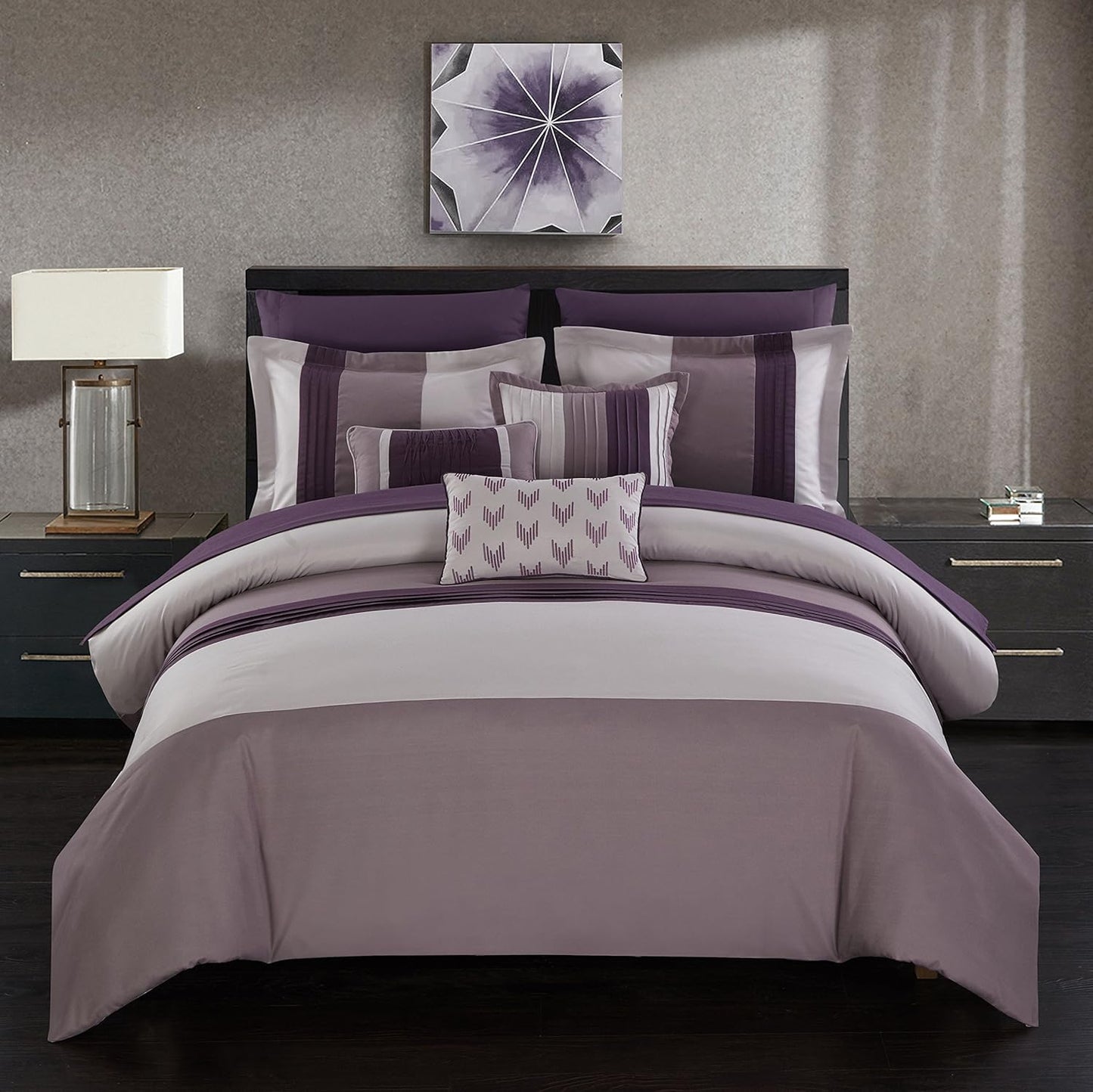 BED IN BAG Chic Home Ayelet 10 PC Comforter, Shams, Decorative Pillows, Sheets
