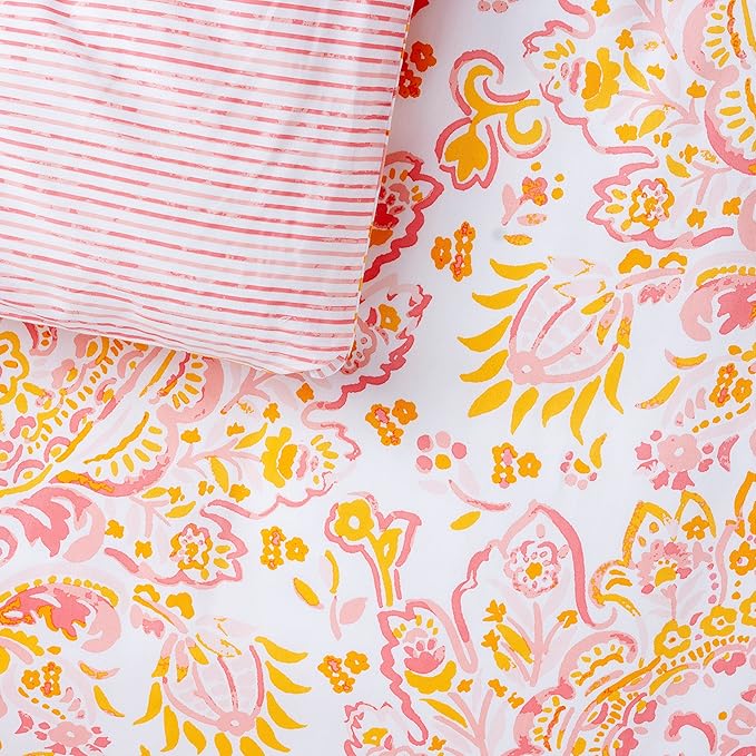 Martha Stewart Yasmin 100% Cotton 3pc Set-1 Duvet, 2 Pillow Shams