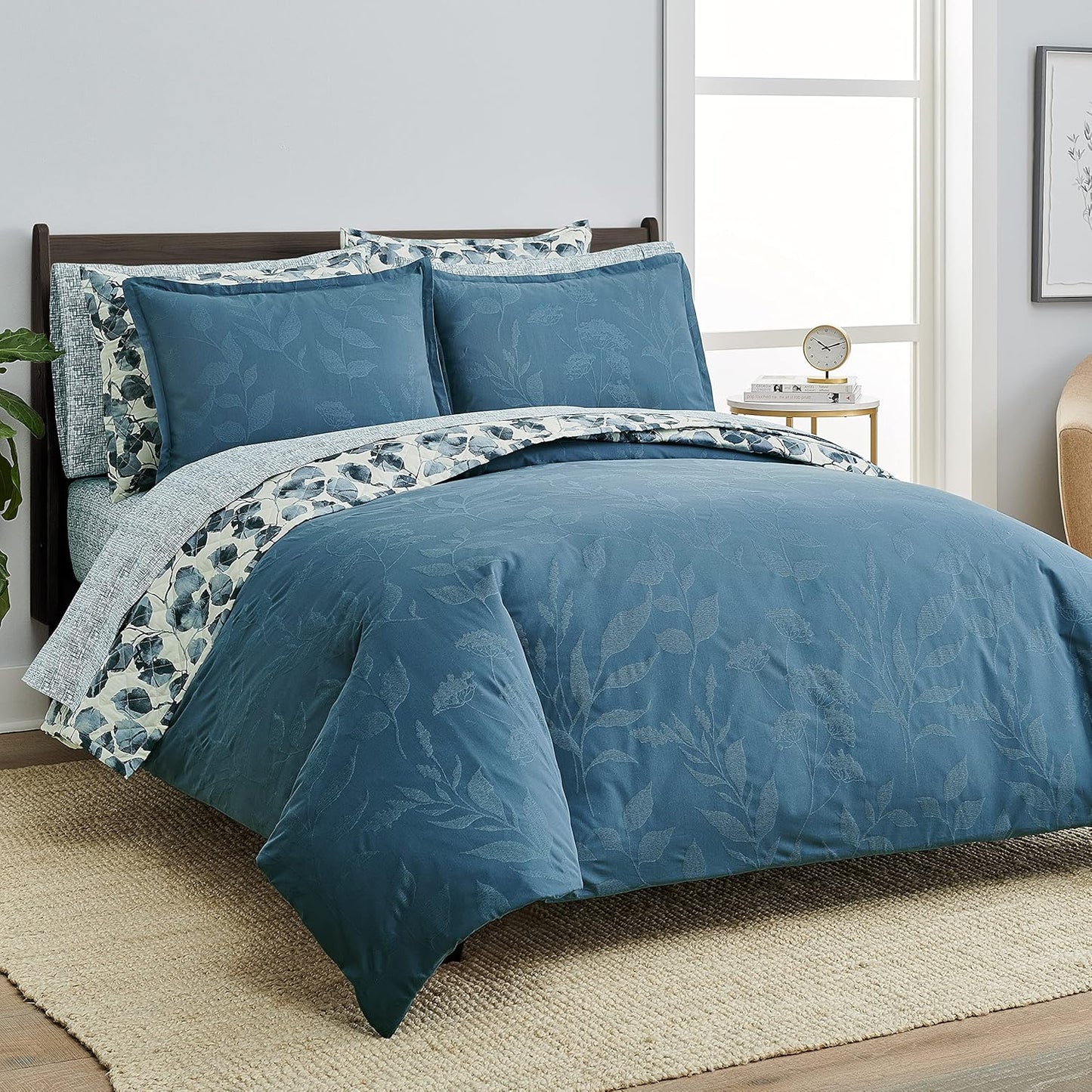Scott Living Meadow Cotton 3pc Set-1 Duvet, 2 Pillow Shams, Full/Queen, King