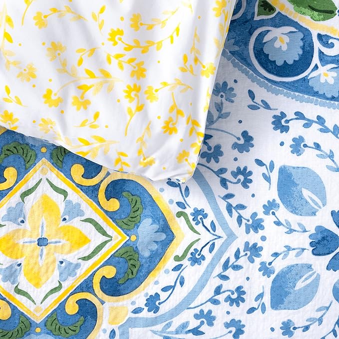 Martha Stewart Aria 100% Cotton 3pc Set-1 Duvet, 2 Pillow Shams