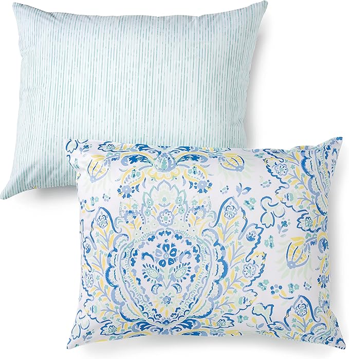 Martha Stewart Yasmin 100% Cotton 3pc Set-1 Duvet, 2 Pillow Shams
