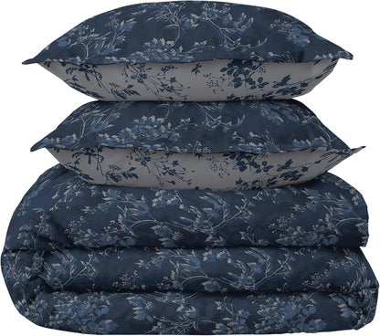 Scott Living Lissete Cotton 3pc Set-1 Duvet, 2 Pillow Shams, Full/Queen, King