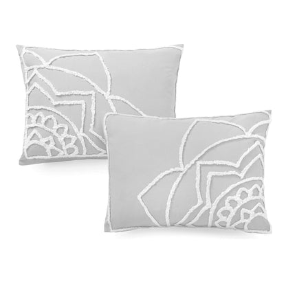 Martha Stewart Sophia Medallion 100% Cotton 3pc Set-1 Duvet, 2 Pillow Shams