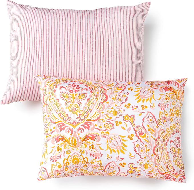 Martha Stewart Yasmin 100% Cotton 3pc Set-1 Duvet, 2 Pillow Shams