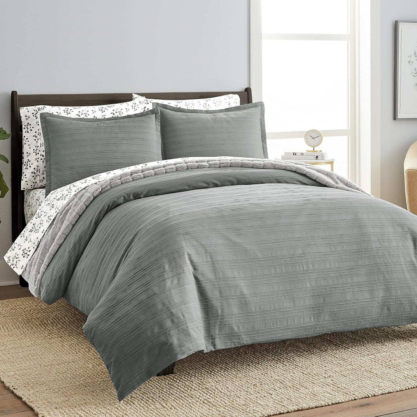 Scott Living Aero Cotton 3pc Set-1 Duvet, 2 Pillow Shams, Full/Queen, King