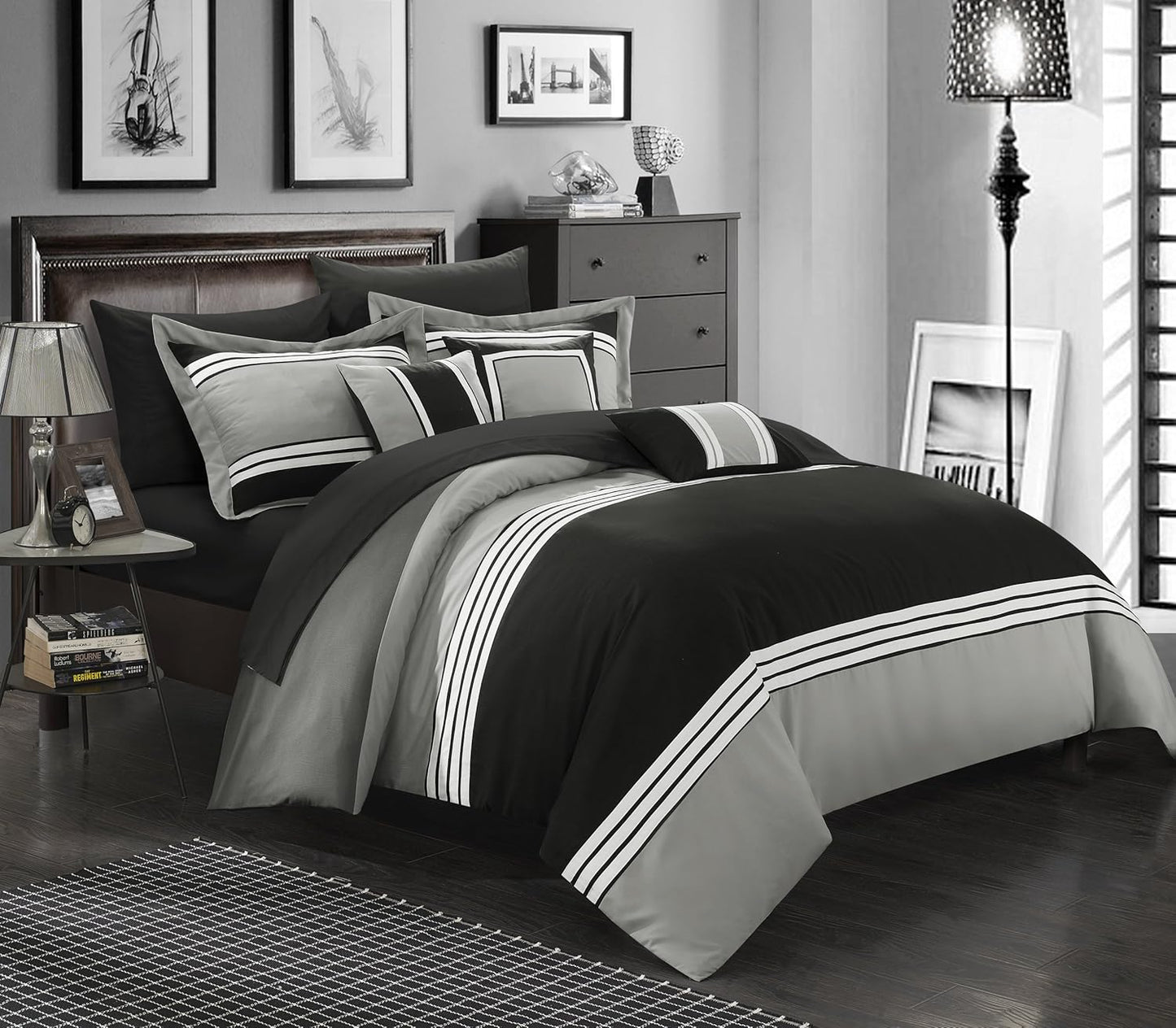 BED IN BAG Chic Home Falcon 8 Piece Comforter Set