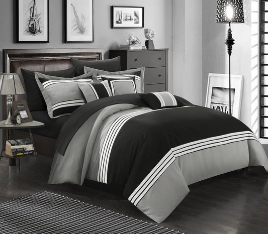 BED IN BAG Chic Home Falcon 8 Piece Comforter Set