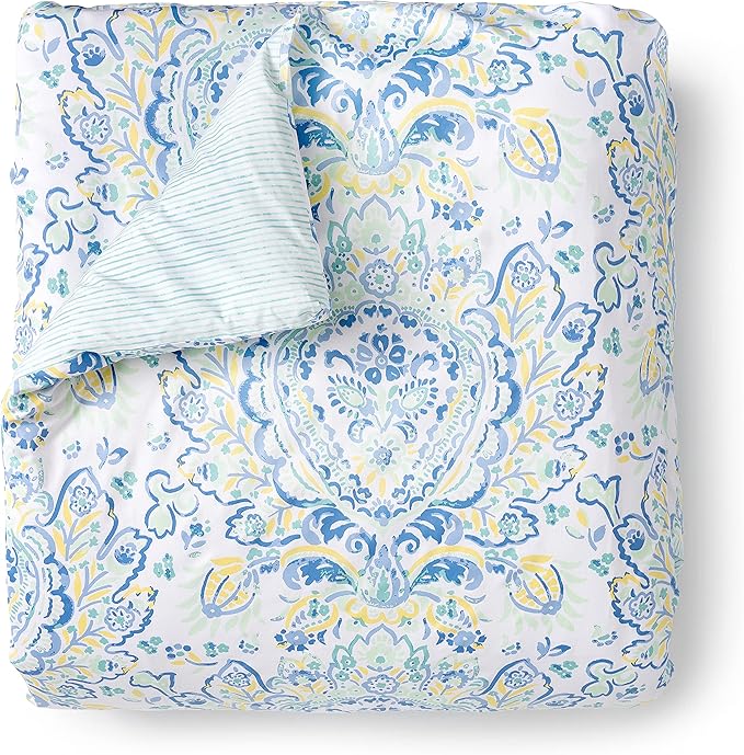 Martha Stewart Yasmin 100% Cotton 3pc Set-1 Duvet, 2 Pillow Shams