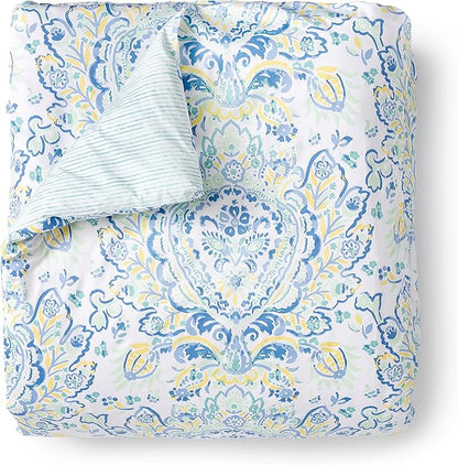 Martha Stewart Yasmin 100% Cotton 3pc Set-1 Duvet, 2 Pillow Shams