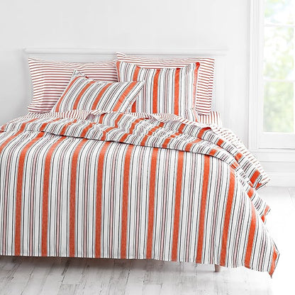 Martha Stewart Carden 100% Cotton 3pc Set-1 Duvet, 2 Pillow Shams