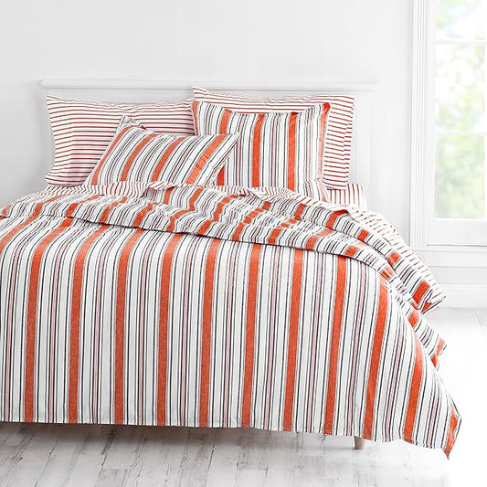 Martha Stewart Carden 100% Cotton 3pc Set-1 Duvet, 2 Pillow Shams
