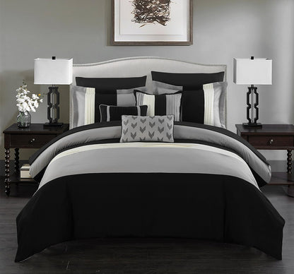 BED IN BAG Chic Home Ayelet 10 PC Comforter, Shams, Decorative Pillows, Sheets