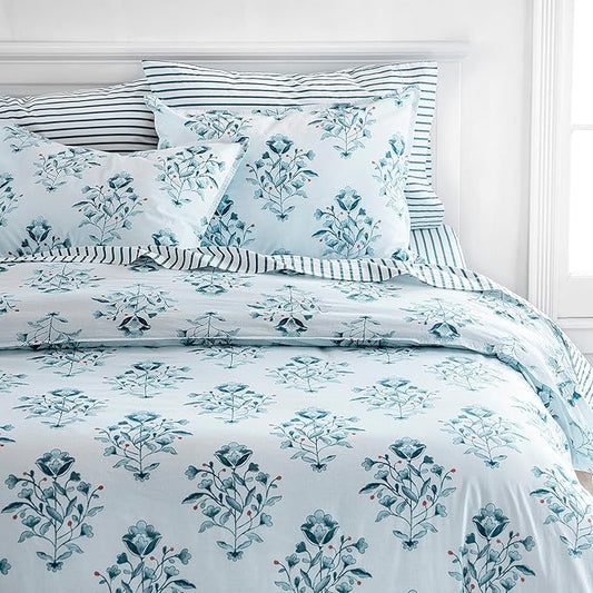Martha Stewart Rohan 100% Cotton 3pc Set-1 Duvet, 2 Pillow Shams