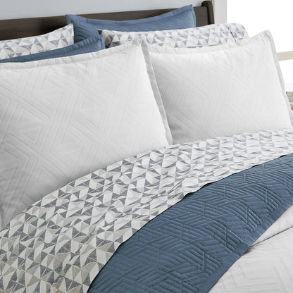 Scott Living Laredo Cotton Blend 3pc Set-1 Duvet, 2 Pillow Shams, Full/Queen, King