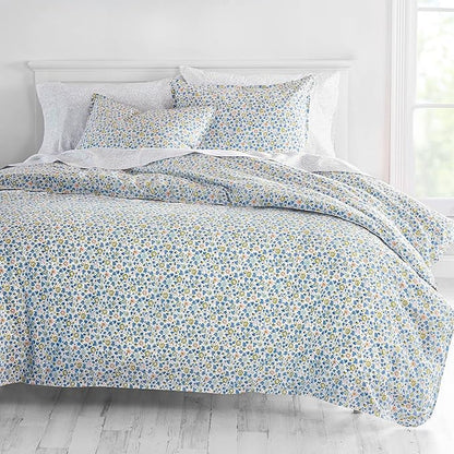 Martha Stewart Libby 100% Cotton 3pc Set-1 Duvet, 2 Pillow Shams