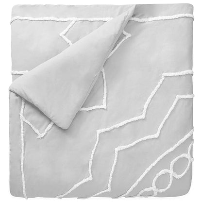 Martha Stewart Sophia Medallion 100% Cotton 3pc Set-1 Duvet, 2 Pillow Shams